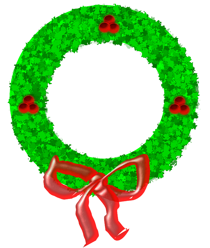 Christmas Wreath clipart transparent 5
