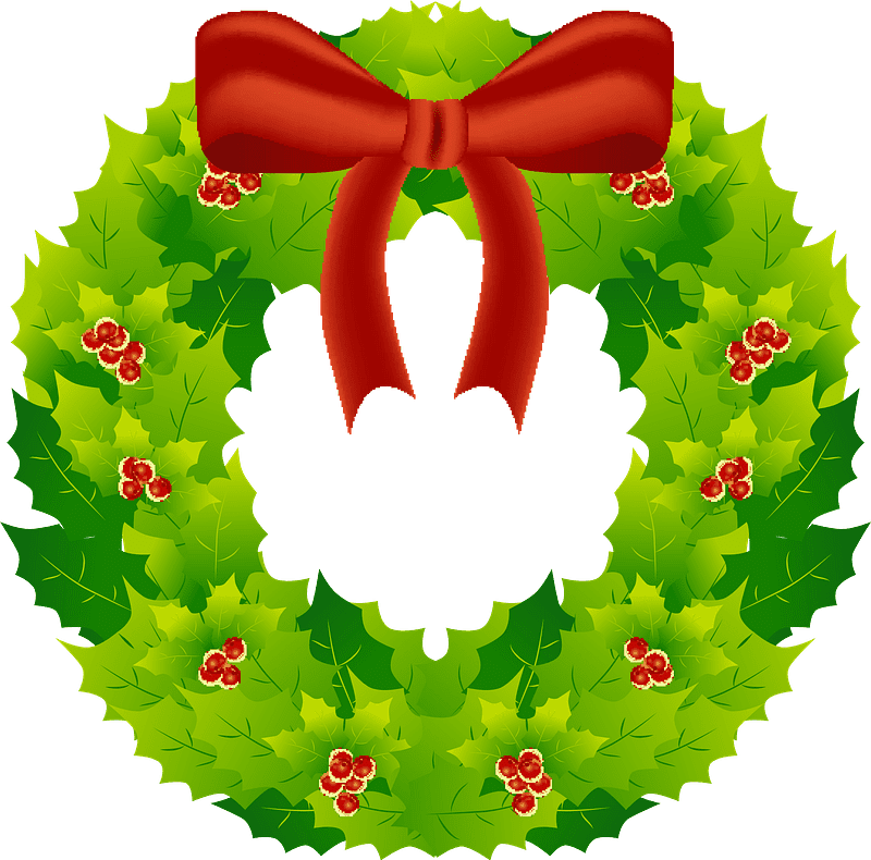 Christmas Wreath clipart transparent 6