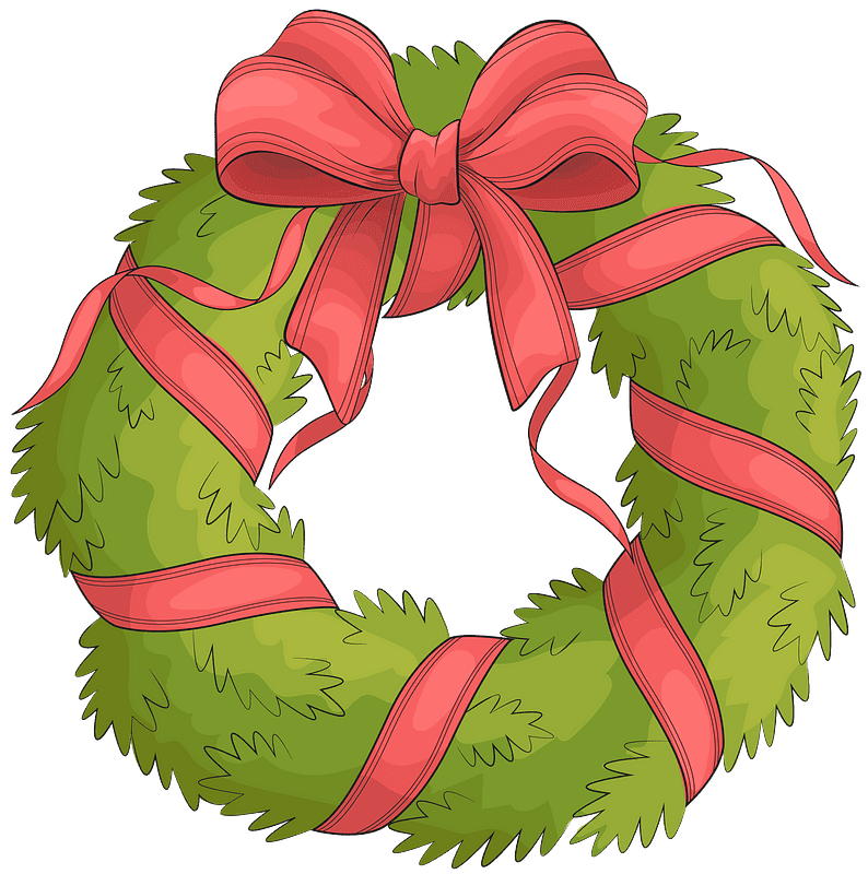 Christmas Wreath clipart transparent background 12