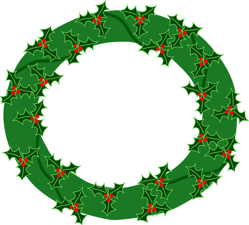 Christmas Wreath clipart transparent background 5