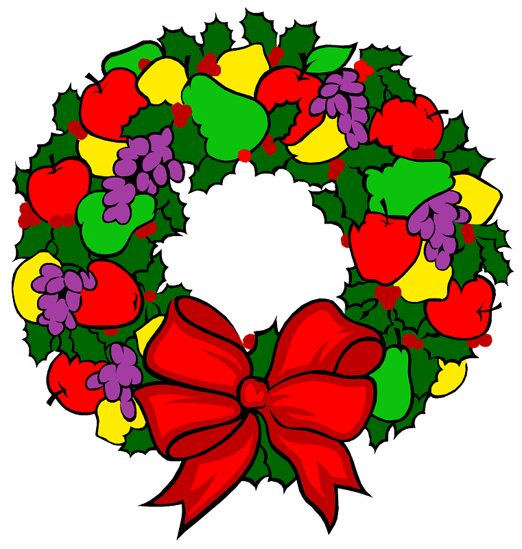 Christmas Wreath clipart transparent background 9