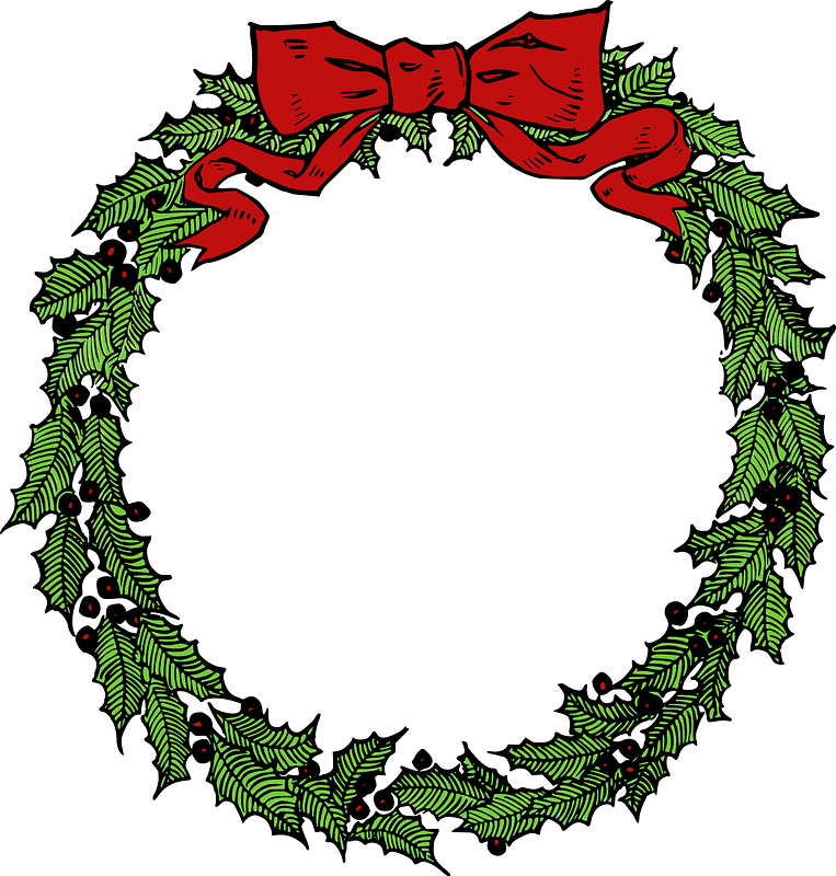 Christmas Wreath clipart transparent background