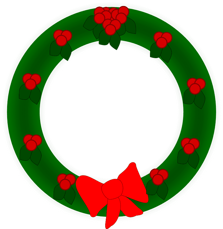 Christmas Wreath clipart transparent free