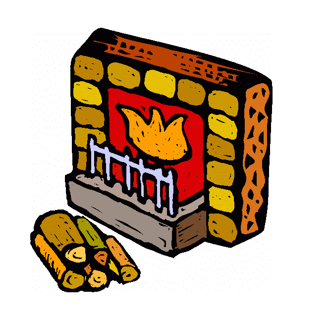 Fireplace clipart 1