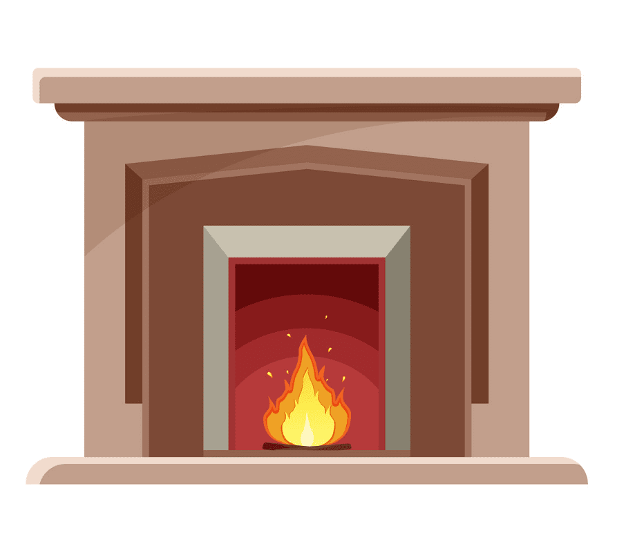 Fireplace clipart 10