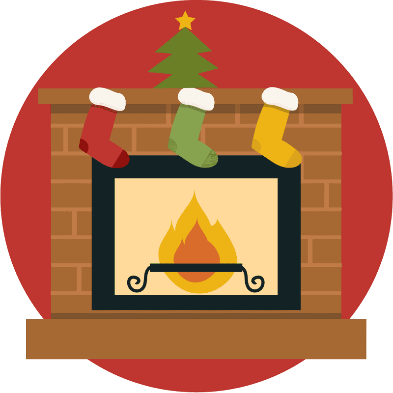 Fireplace clipart 2