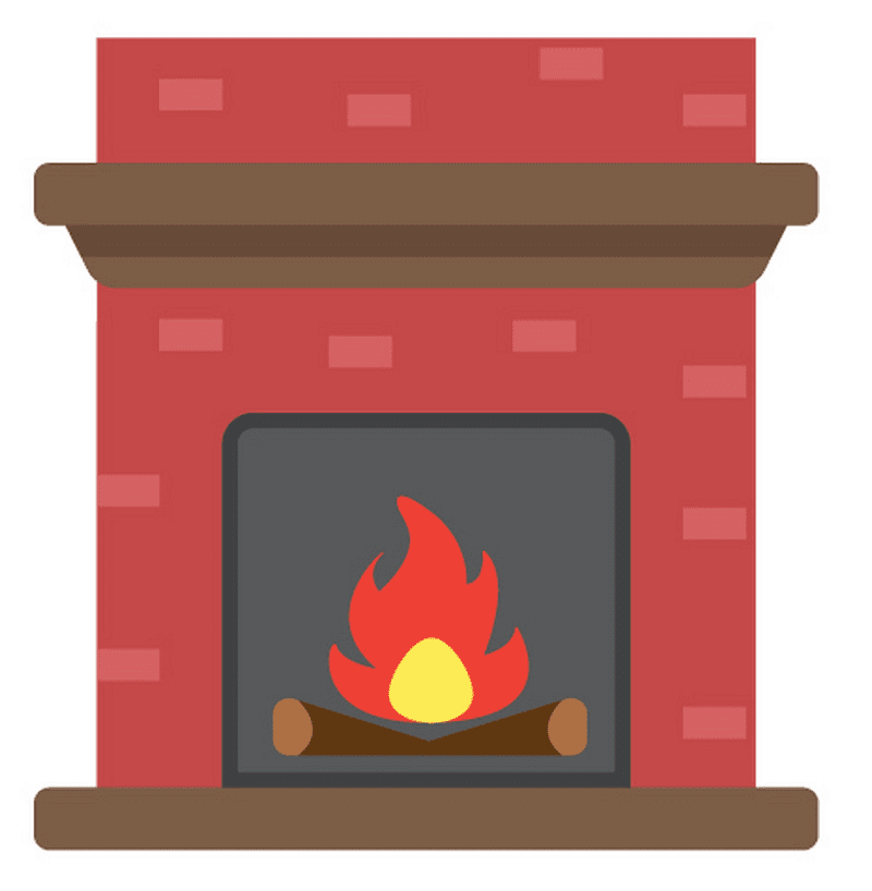 Fireplace clipart 5
