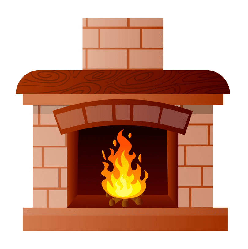 Fireplace clipart download
