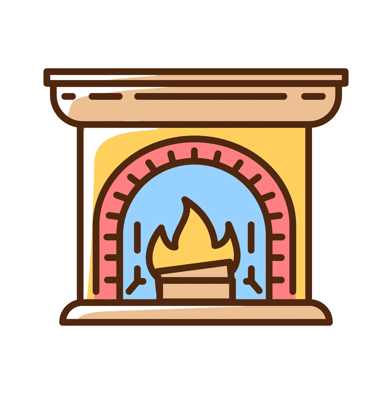 Fireplace clipart free 10