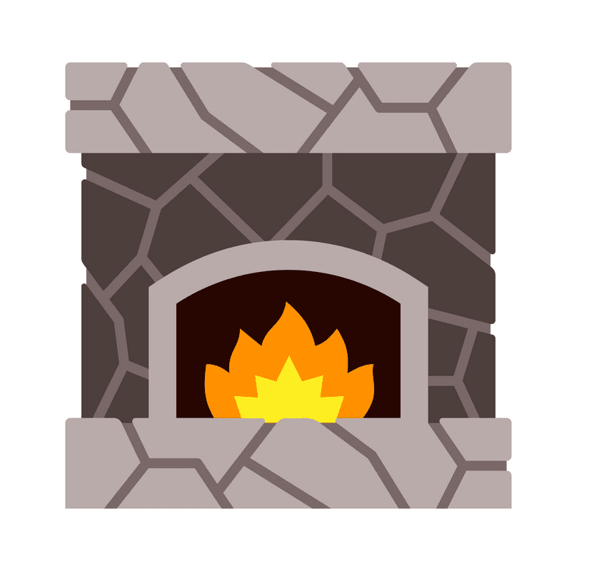 Fireplace clipart free 7