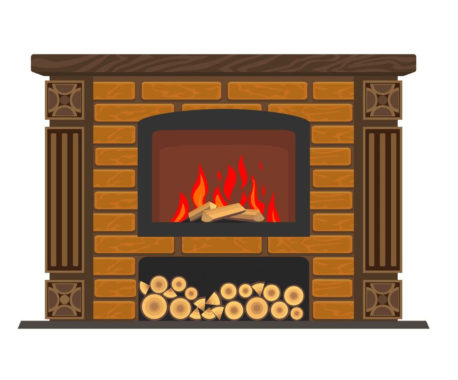 Fireplace clipart free image