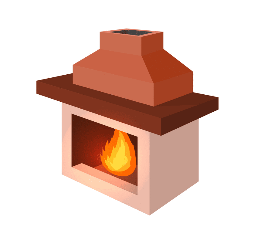Fireplace clipart free picture
