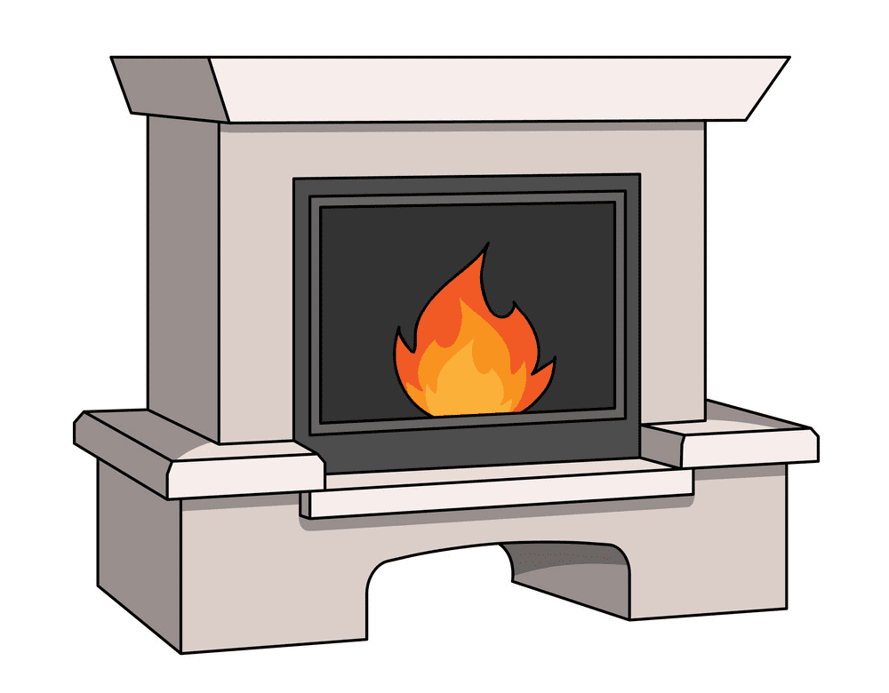 Fireplace clipart png 2