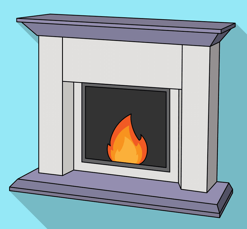 Fireplace clipart png 6