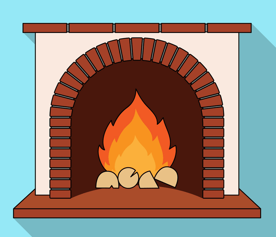 Fireplace clipart png 7