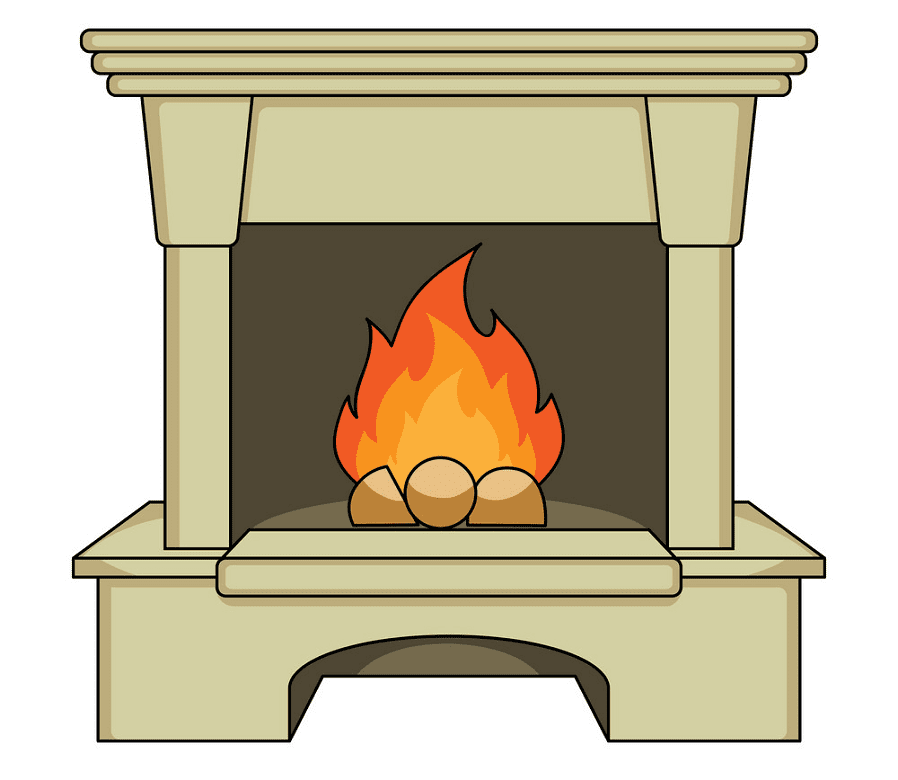 Fireplace clipart png 9