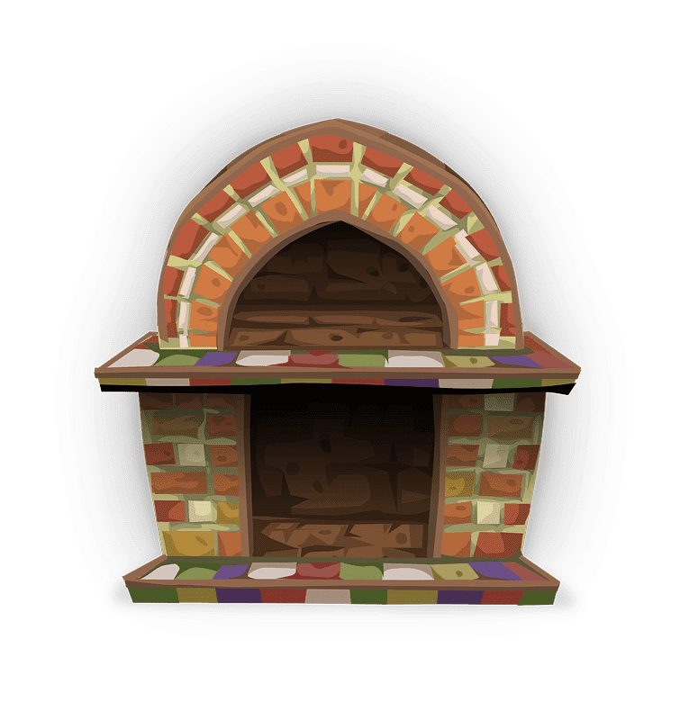Fireplace clipart transparent background 6