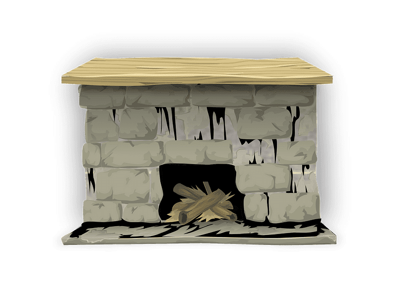 Fireplace clipart transparent background 9