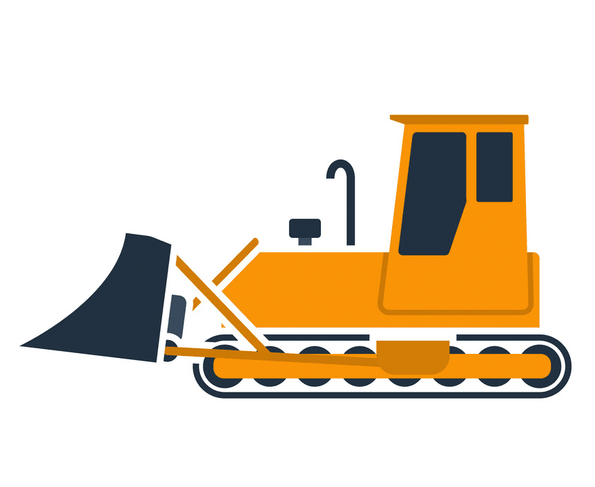 Free Bulldozer clipart png