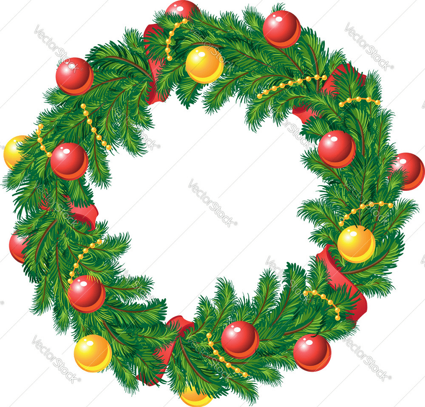 Free Christmas Wreath clipart png