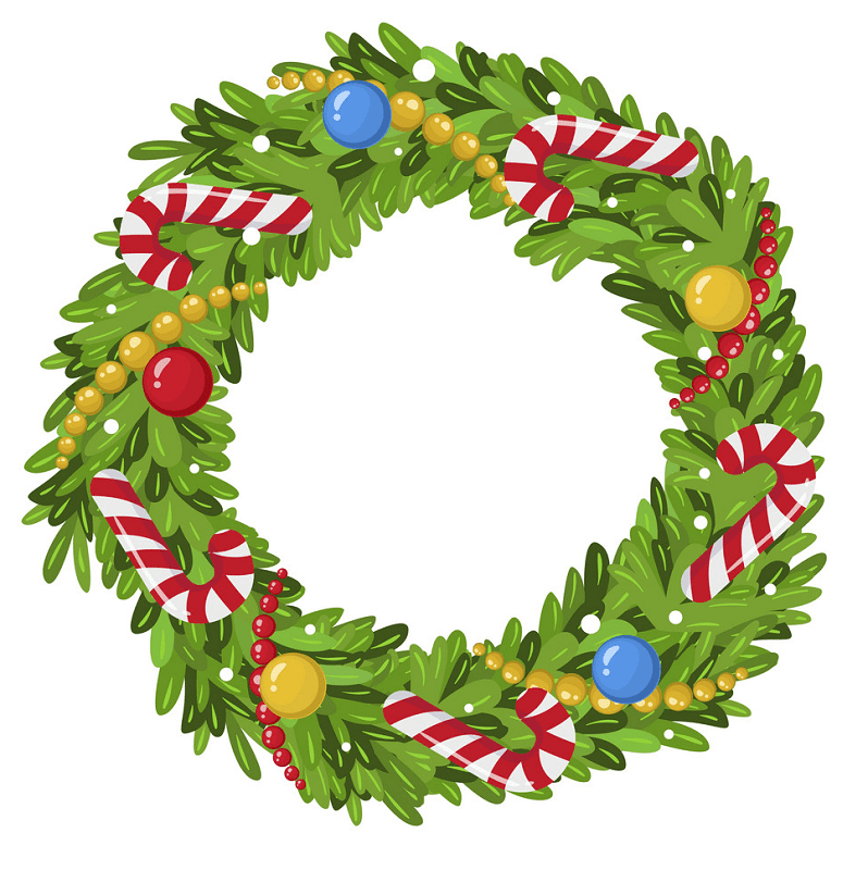 Free Christmas Wreath clipart