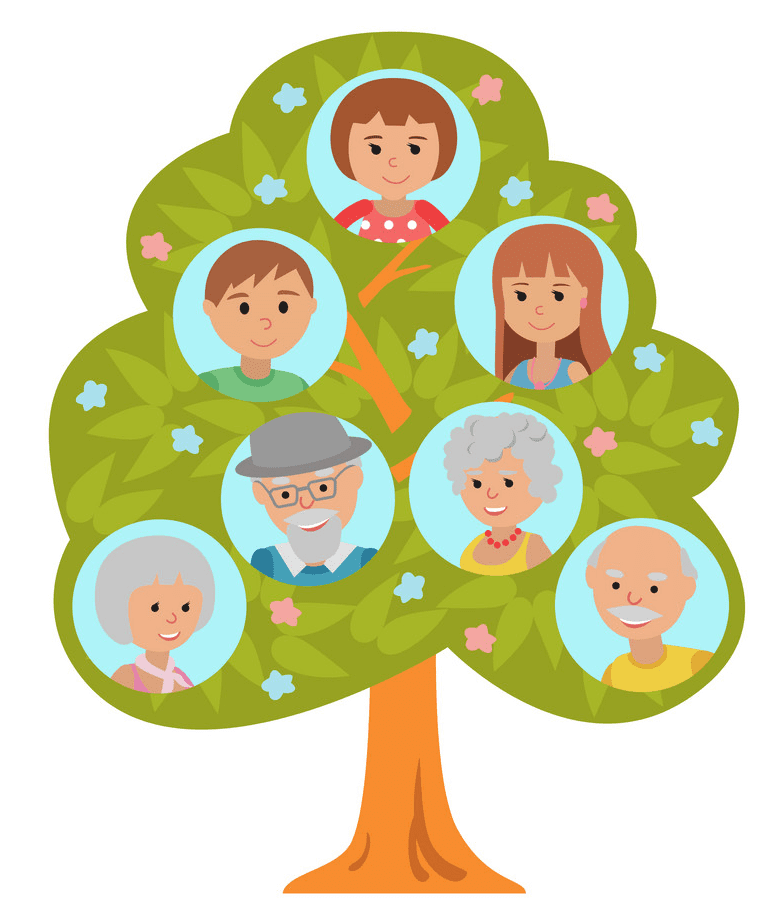 Free Family Tree clipart for kids