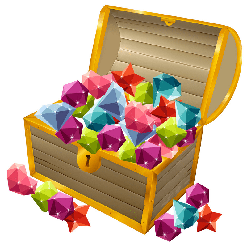 Free Treasure Chest clipart images