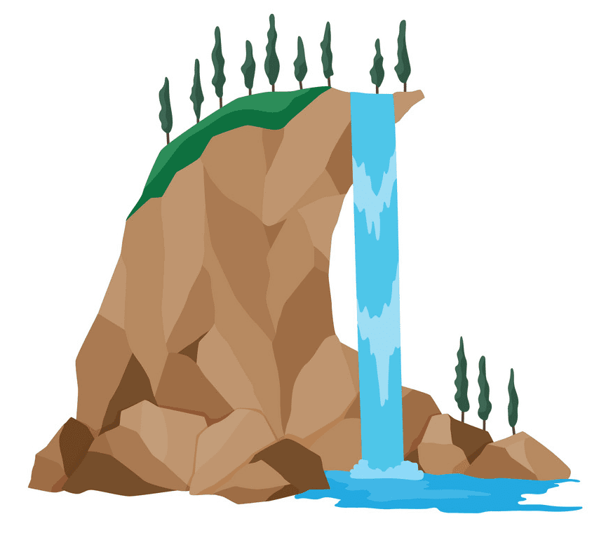 Free Waterfall clipart for kid