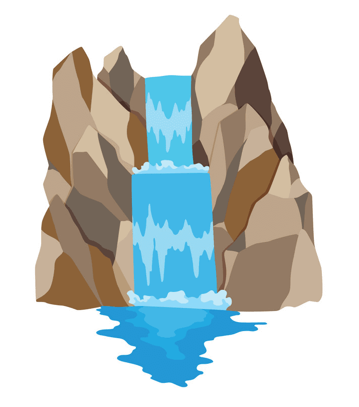 Free Waterfall clipart for kids
