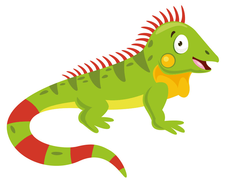 Iguana clipart free for kid
