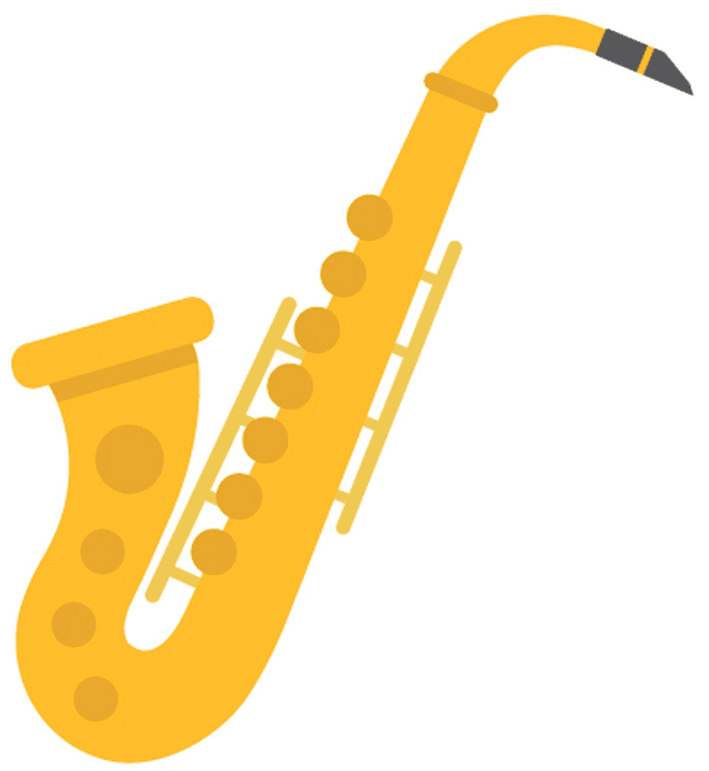 Saxophone clipart free 1