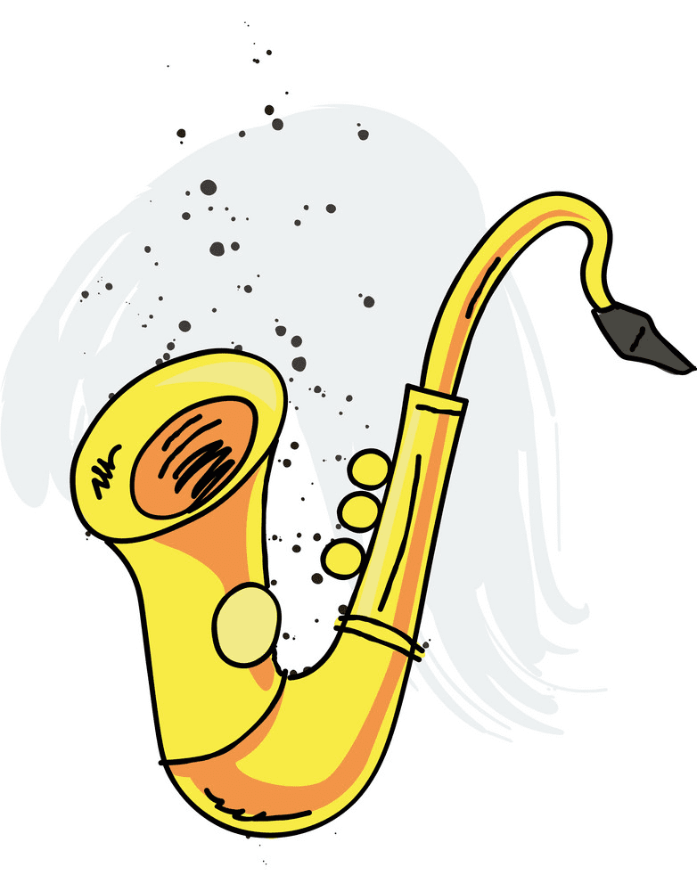 Saxophone clipart free 3