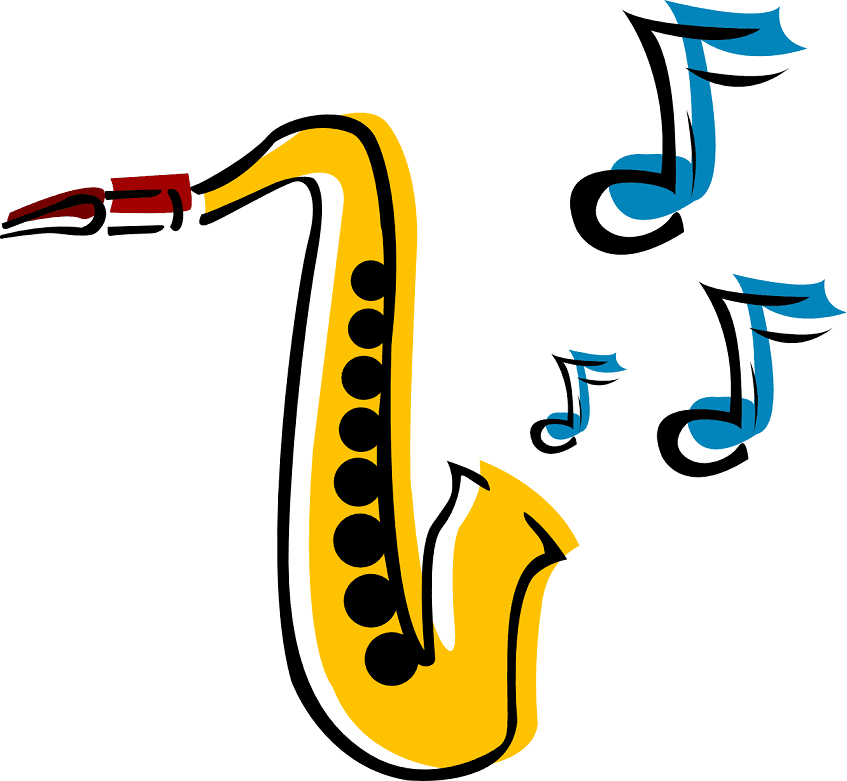 Saxophone clipart free 7