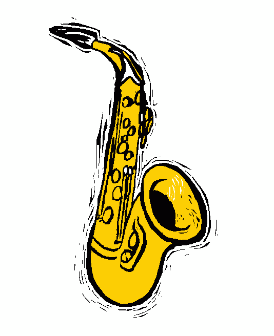 Saxophone clipart free 8