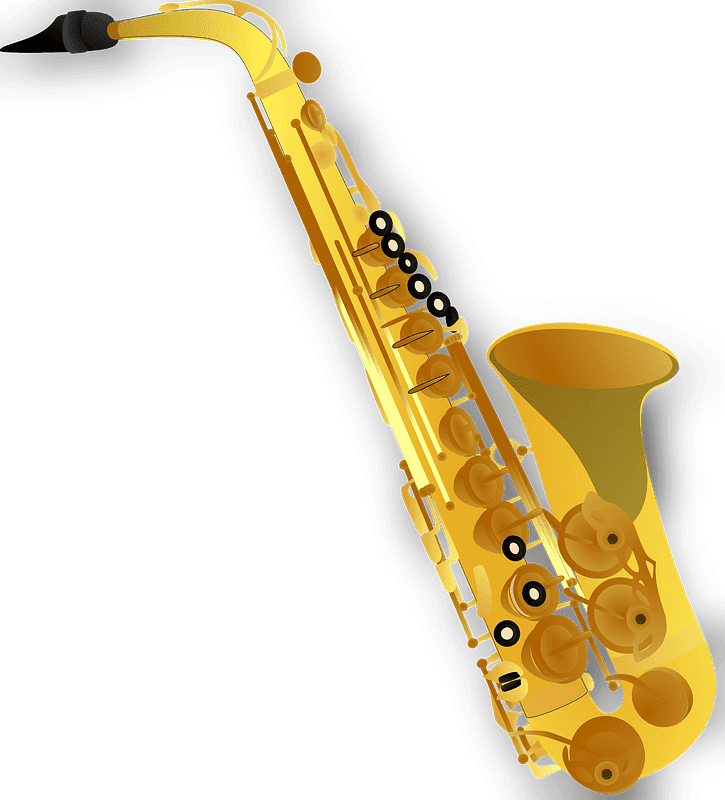 Saxophone clipart transparent background 2