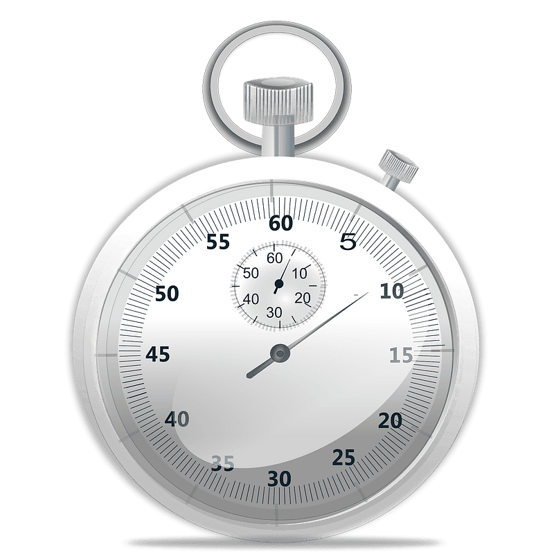 Stopwatch clipart transparent background 6