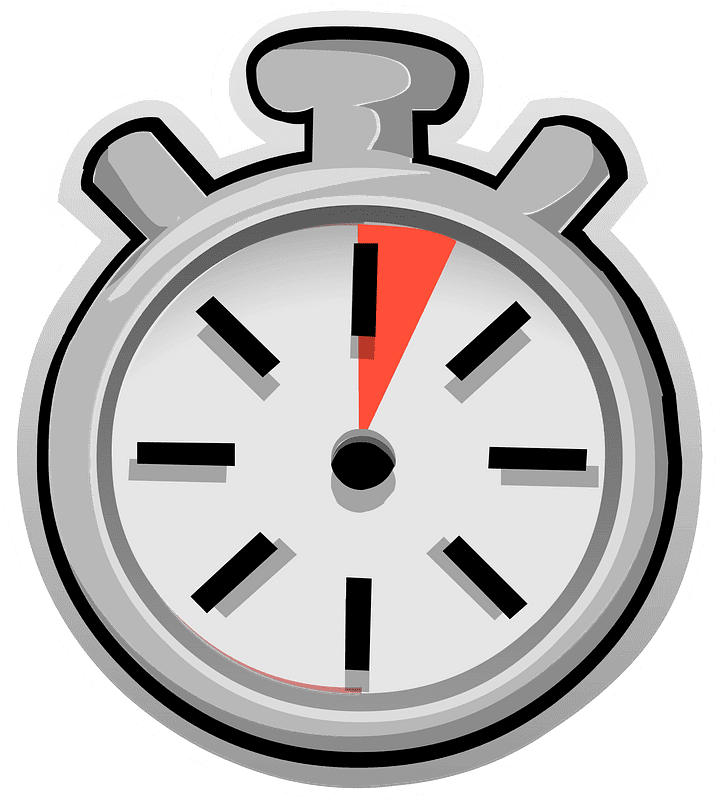 Stopwatch clipart transparent background 8