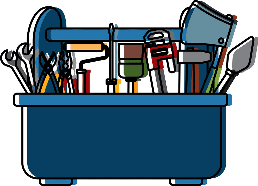 Toolbox clipart free for kid
