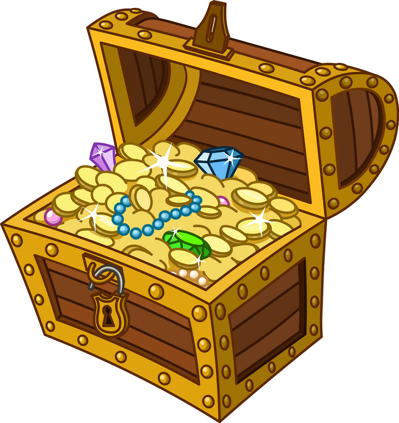 Treasure Chest clipart for free
