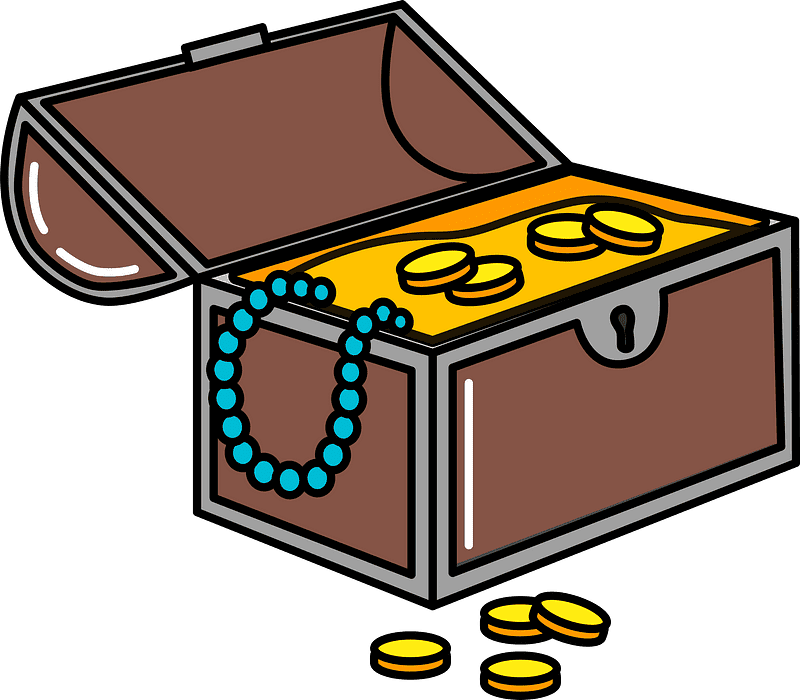 Treasure Chest clipart transparent for kid