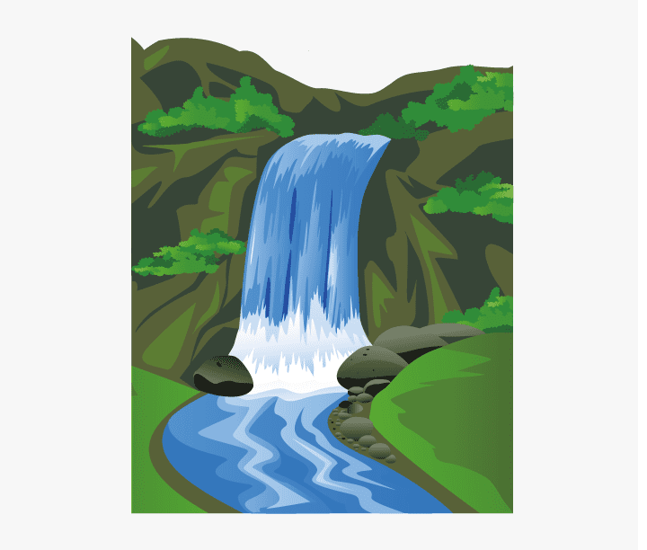 Waterfall clipart 7