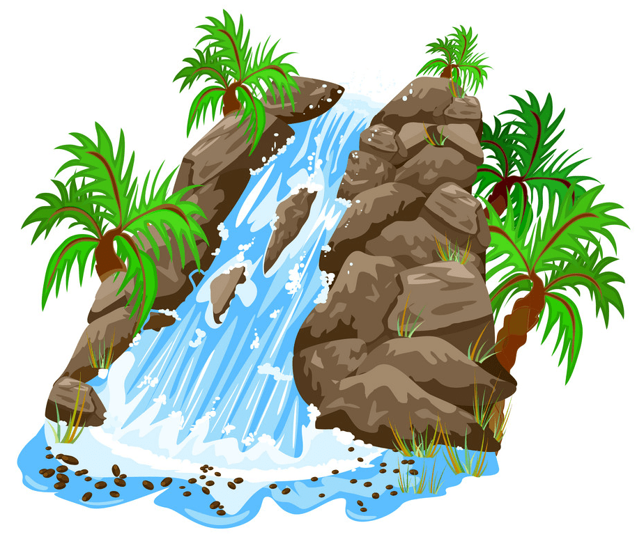 Waterfall clipart free download