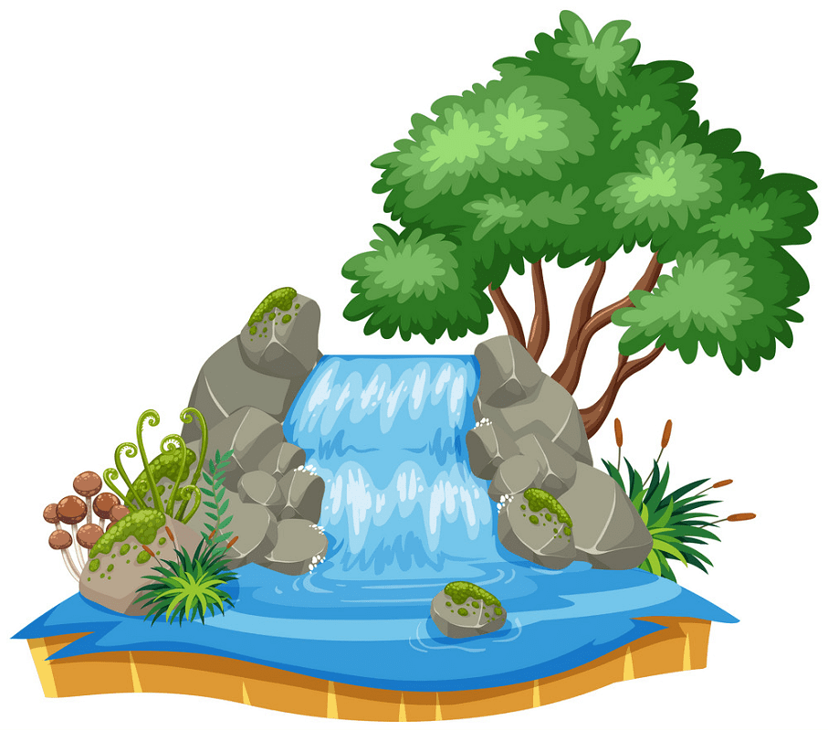 Waterfall clipart free image
