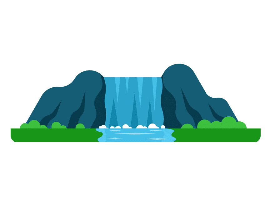 Waterfall clipart free