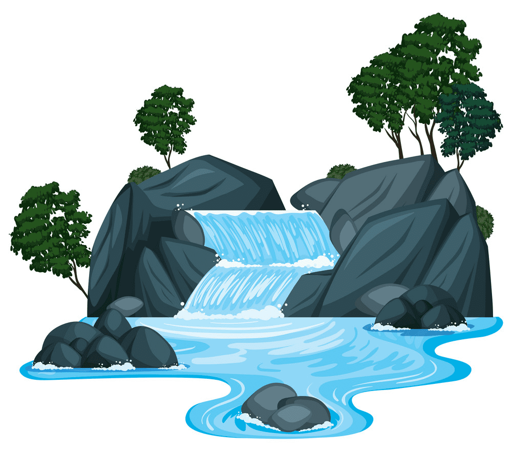 Waterfall clipart png 1