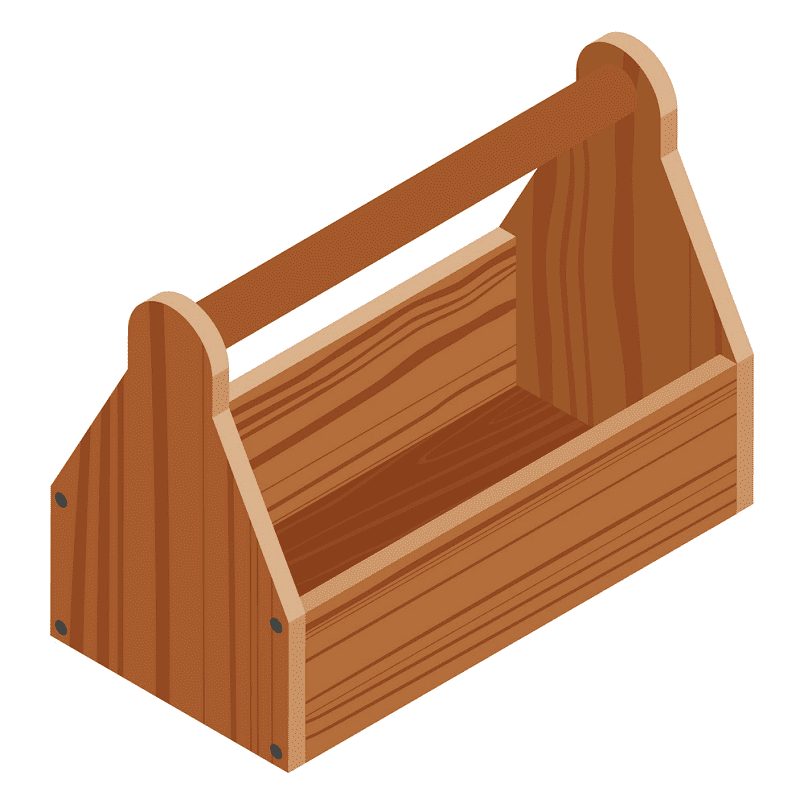 Wooden Toolbox clipart