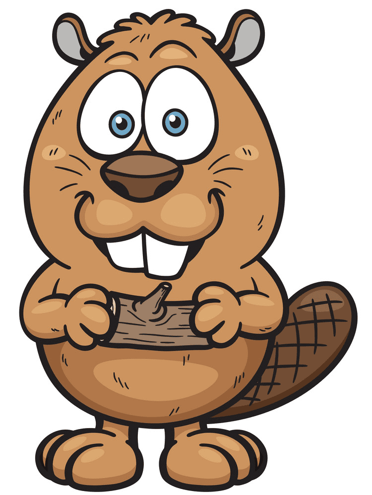 Cartoon Beaver clipart