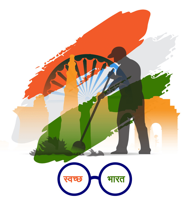 Clean India clipart free