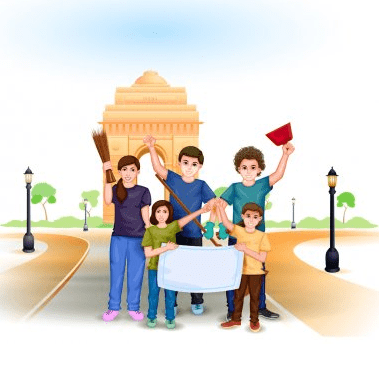 Clean India clipart image
