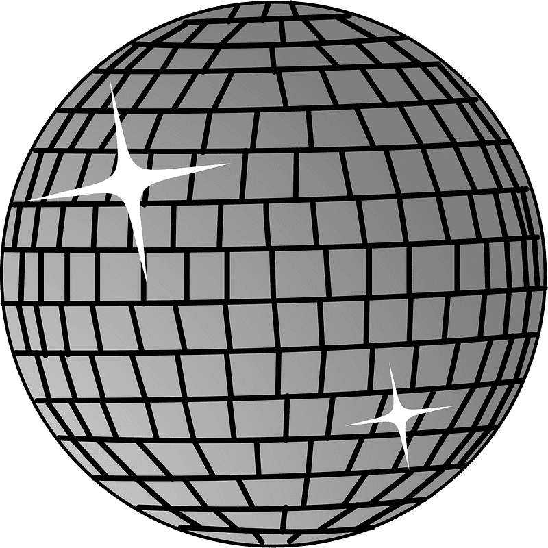 Disco Ball clipart transparent background 2